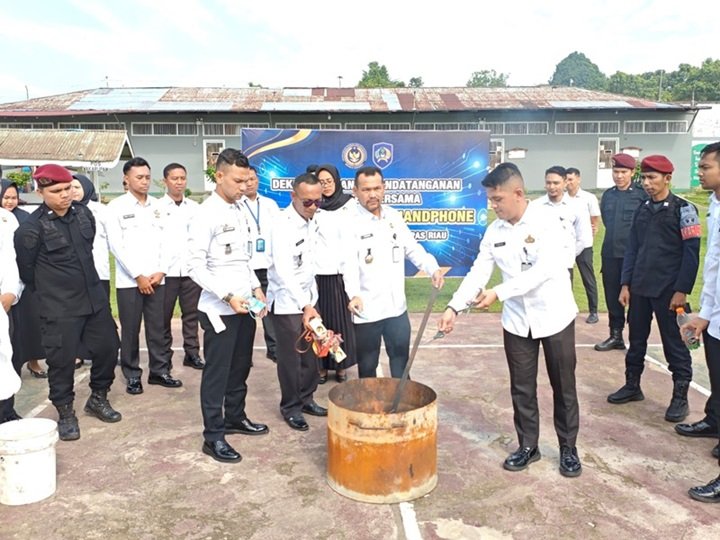 Rutan Rengat Deklarasikan Anti Narkoba dan Alat Komunikasi Ilegal