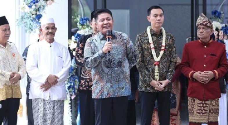 Kantor Desa Kerta Mukti Diresmikan Gubernur Herman Deru, Dibangun Swadaya oleh Warga
