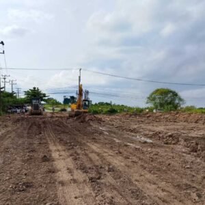 Dikebut 45 Hari, Jalan Tembusan Kasiba–Lasiba Palembang Mulai Dicor, Cuaca Hujan Jadi Tantangan