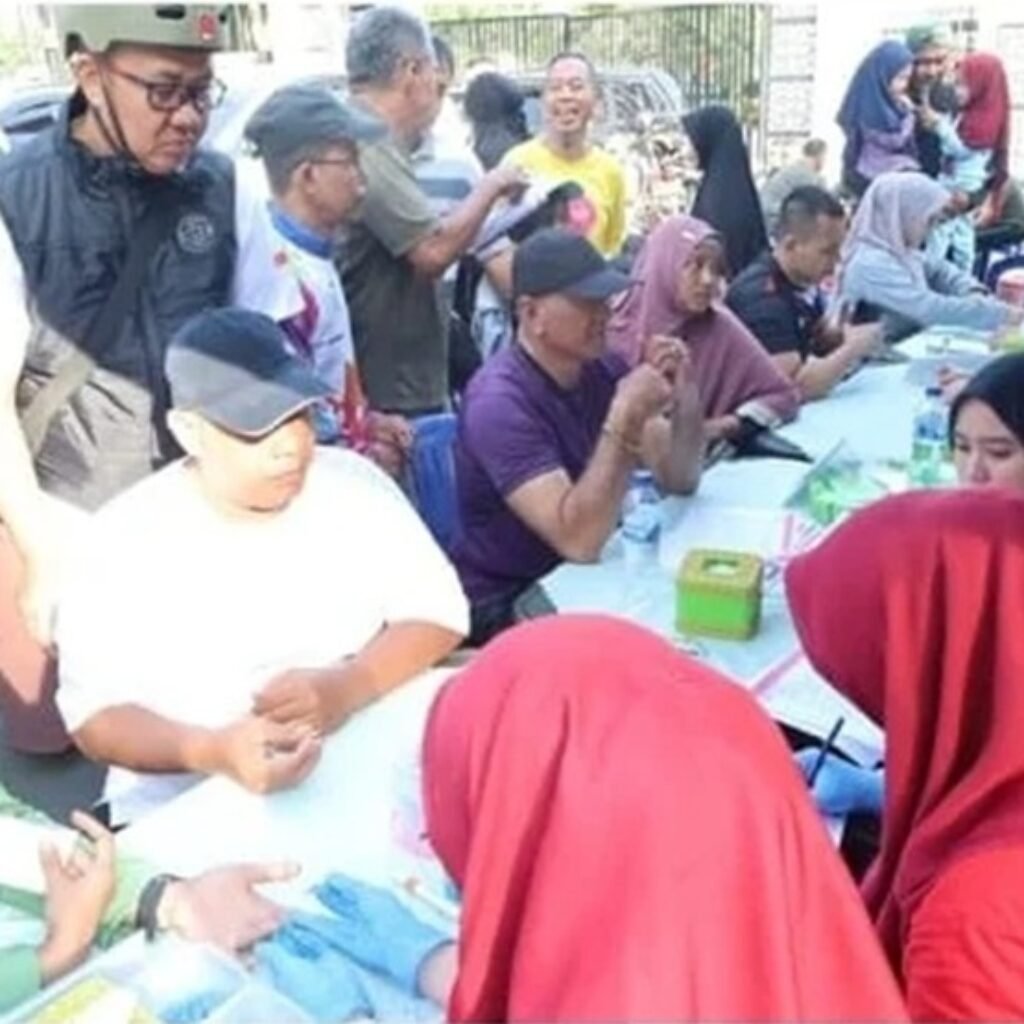 Rayakan HUT ke-80 Persit, Kodim 0418/Palembang Gelar Donor Darah di Kambang Iwak
