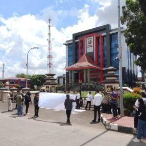 Aksi Kelima GEMAPELA di Polda Sumsel Soroti Dugaan Rekayasa Kasus Khairul Anwar