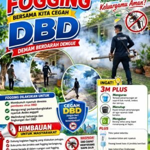 UPT Puskesmas Indralaya Laksanakan Fogging Fokus Di Kelurahan Indralaya Raya